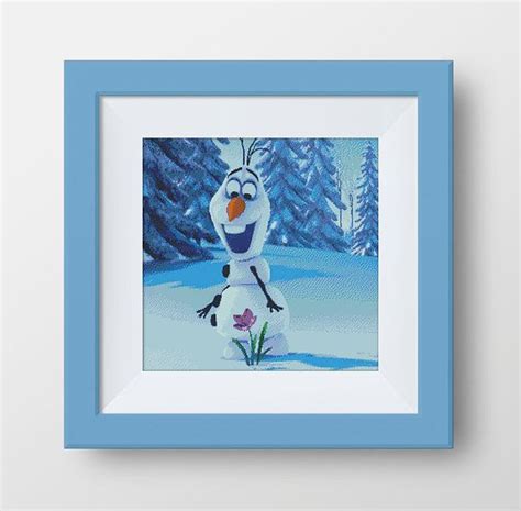Disney Cross Stitch Pattern Bogo Olaf Frozen Instant Download P054