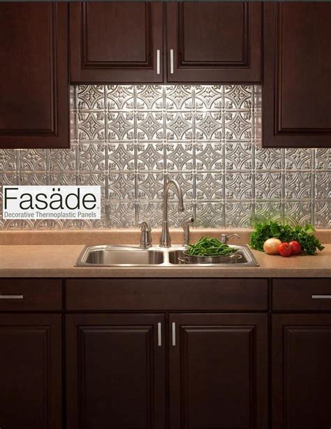 All tile backsplashes can be shipped to you at home. "FASADE" backsplash - quick and easy to install - great ...