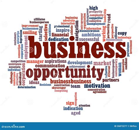 Business Opportunity Info Text Graphics Royalty Free Stock Photography