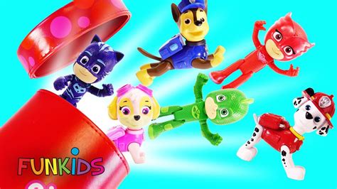 Huge Pj Masks And Paw Patrol Toy Surprise Blind Box Show Youtube