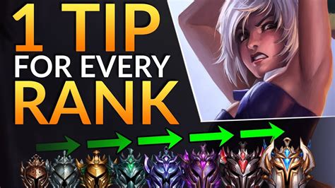 Get the rank you've always wanted: 1 SECRET TIP for EVERY Rank | Top Lane Tricks to Rank up FAST - League of Legends Challenger ...