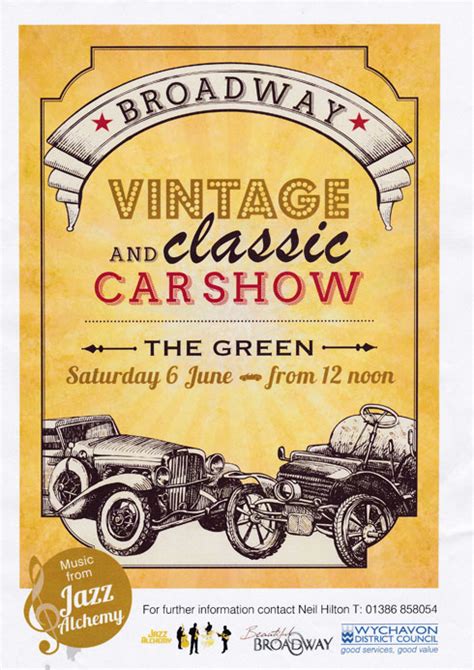 Vintage And Classic Car Show 6th June Visit Broadway