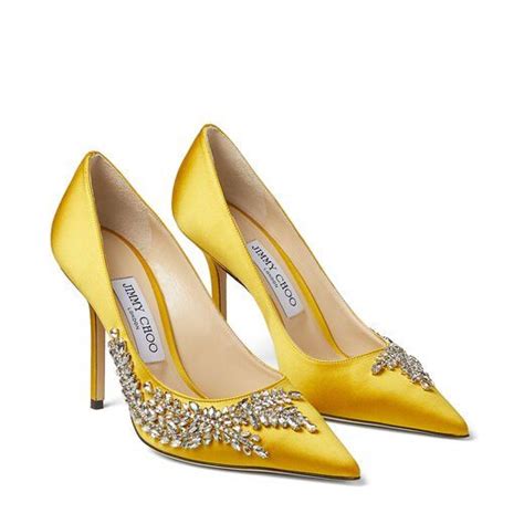 Sun Satin Pumps With Crystal Embroidery Love 100 Pre Fall 20