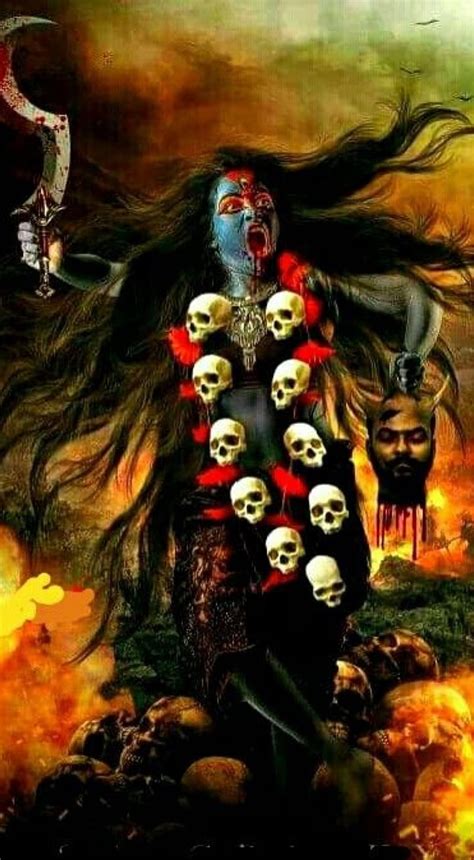 Maa Kali Art Work Goddess Hd Phone Wallpaper Peakpx