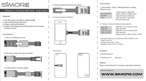 Iphone 4 4s Dual Sim Card Instruction Manualzz