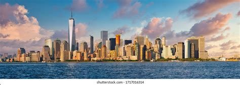 High Resolution Panoramic View Downtown New Stock Photo 1717016314