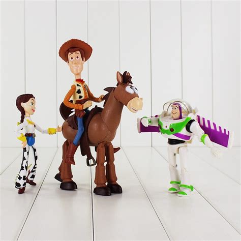 4pcslot Toy Story 3 Buzz Lightyear Woody Jessie Pvc Action Figure