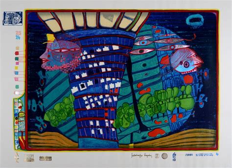 Friedensreich Hundertwasser 1928 2000 Exode Dans Lespace Planche 4