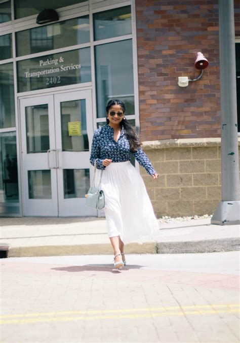 Owlsome Blouse And White Pleated Skirt Dreaming Loud