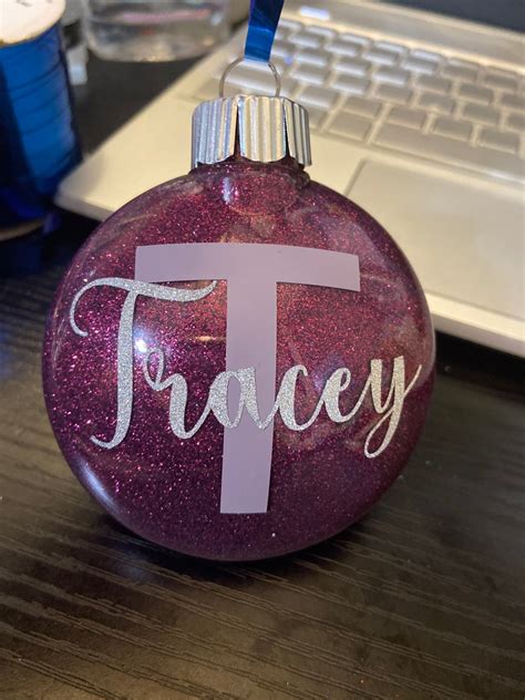 Personalized Name Ornaments Custom Color Ornament Custom Etsy