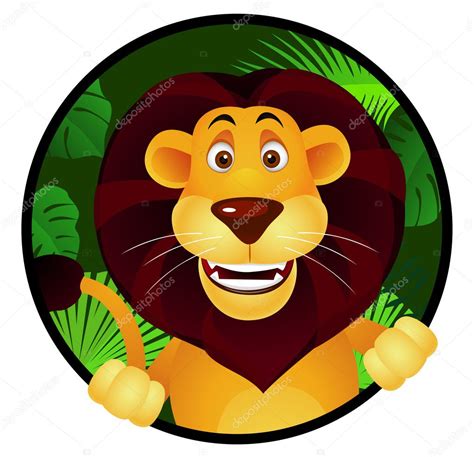 Lion Cartoon — Stock Vector © Dagadu 5859058