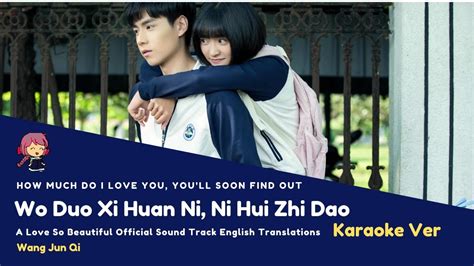 Karaoke Eng Sub Wo Duo Xi Huan Ni Ni Hui Zhi Dao How Much Do I