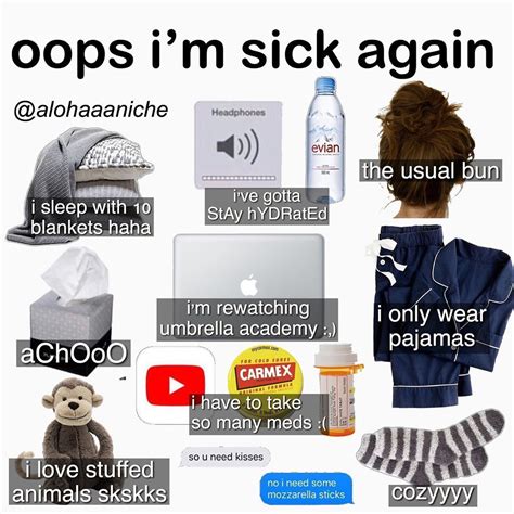 Niche Aesthetic Aesthetic Memes Sick Day Im Sick Dream Vacation
