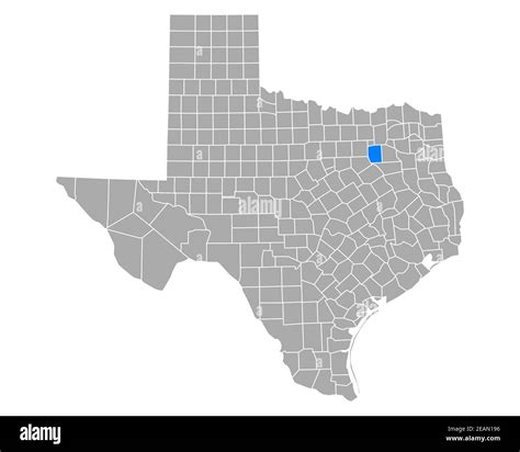 Map Of Kaufman In Texas Stock Photo Alamy