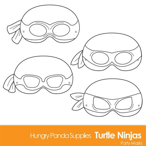 turtle printable coloring masks turtle mask turtles