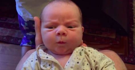 Baby Makes Funny Faces Then Lets Out A Fart