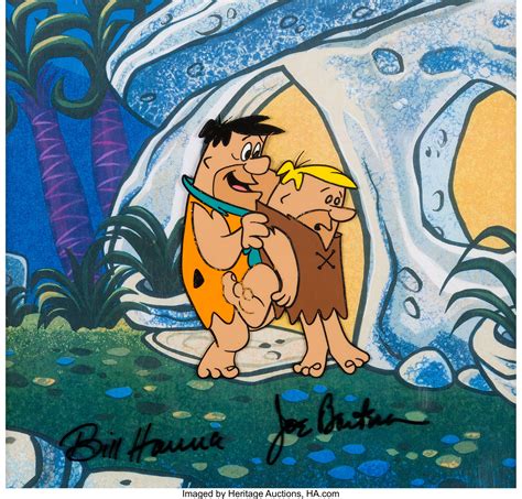 The Flintstones Fred Flintstone And Barney Rubble Production Cel Lot 96240 Heritage Auctions