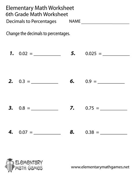 What language arts concepts should a 6th grader know. Decimal Worksheets 6th Grade | 6th grade worksheets, Math worksheets, Printable math worksheets