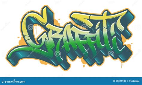 Graffiti Word In Graffiti Style Vector Text Stock Vector