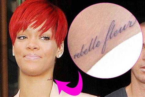 Rihannas Tattoos Meanings Girl Gloss