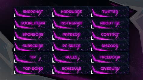 Nemesis Pink And White Themed Animated Stream Overlay Package Hexeum