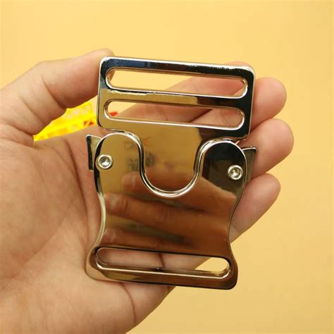 new 4pcs quick strong side release buckles metal strap buckles for 50mm webbing diy bags clothes