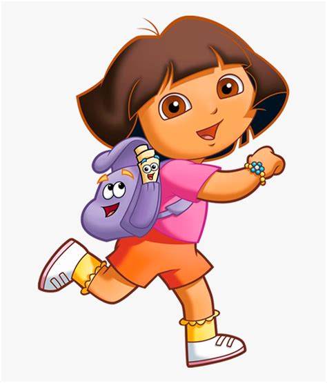 Dora The Explorer Running Hd Png Download Kindpng