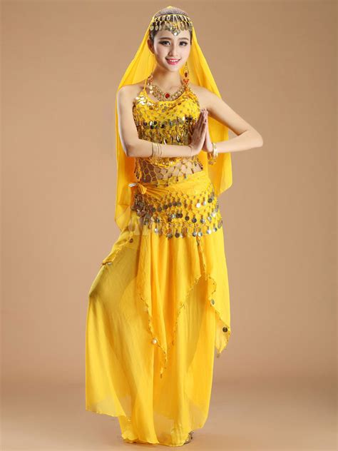 Belly Dance Costume Sexy Purple Chiffon Belly Dance Costume For Women