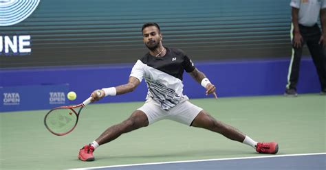Maharashtra Open Tennis Sumit Nagal Out Manas Dhamne Impresses