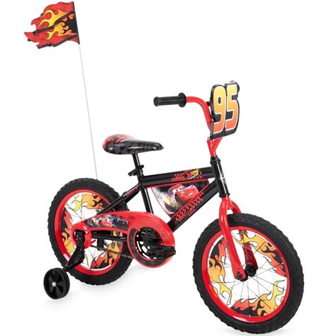 Huffy Cars Lightning Mcqueen Boys Bike With Training Wheels 16 Inch