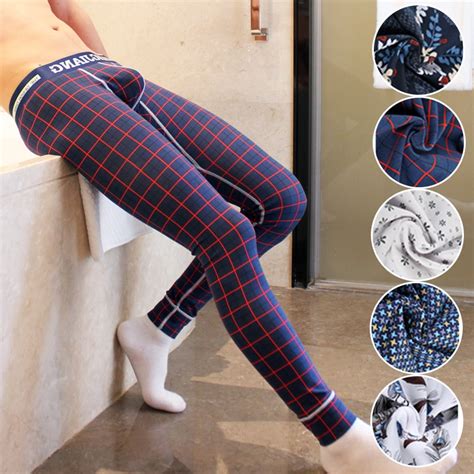New Mens Cotton Nylon Pajama Bottoms Soft Sexy Male Sheer Pajamas Pants