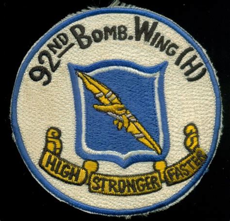 Usaf 92nd Bombardment Wing Heavy Patch S 15 Ebay