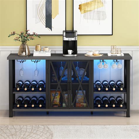 Buy Oandk Furniture Wine Bar Cabinet For Liquor And Glass With Storage
