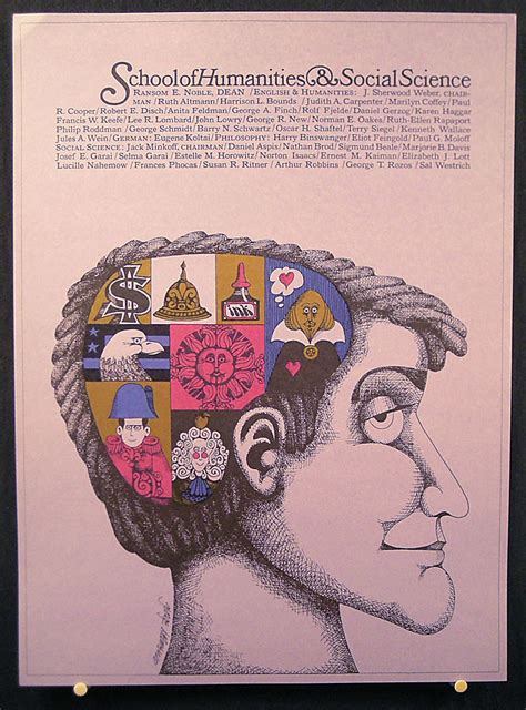 Vintage Pratt Institute Poster Prattonia 1967 Humanities Social