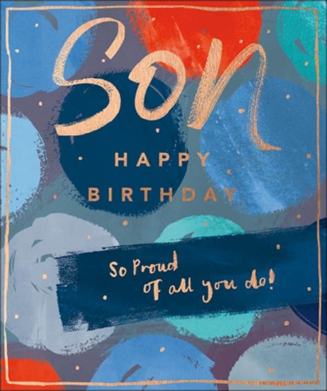 ‘proud of you son birthday card my flair lady