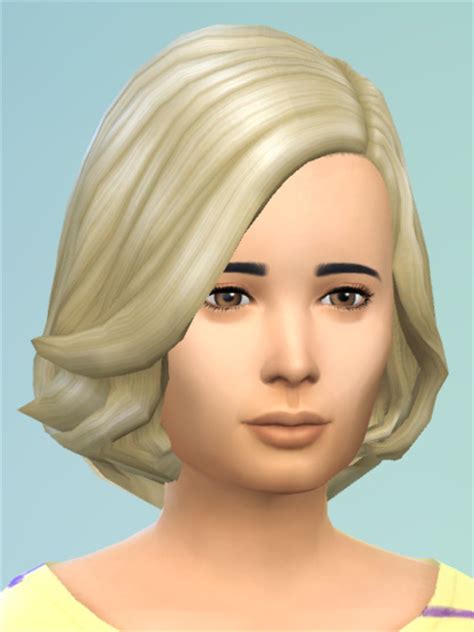 Birksches Sims Blog Soft Wavy Hair For Girls Sims 4 Hairs