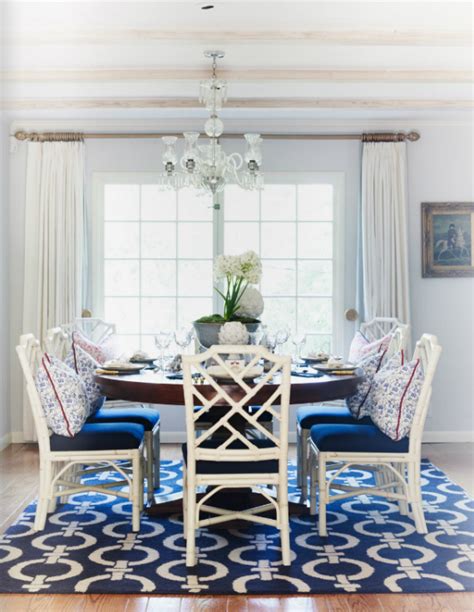East west furniture 7 piece dining room table set. Spectacular Blue Dining Room Ideas
