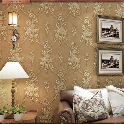 Beibehang Papel De Parede Green Retro Pastoral Flower Wallpaper Bedroom