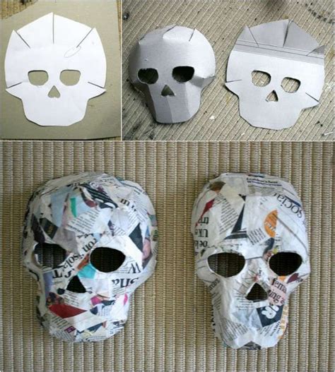 Cómo Hacer Una Máscara Original De Cráneo De Papel Maché Un Hallowe
