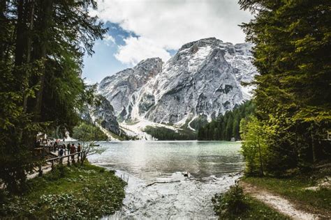 489 Hiking Trail Lake Braies Stock Photos Free And Royalty Free Stock