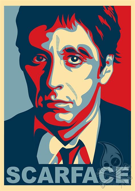 Scarface Movie Poster Art Movie Art Vector Character Scarface