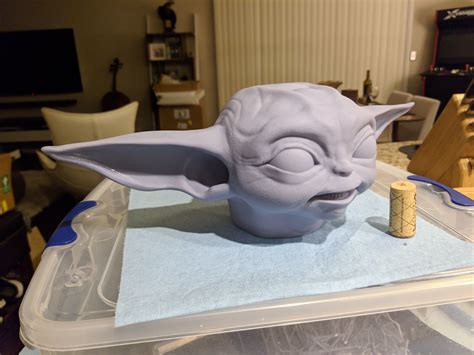 Download Stl File Grogu Baby Yoda Using The Force The Mandalorian