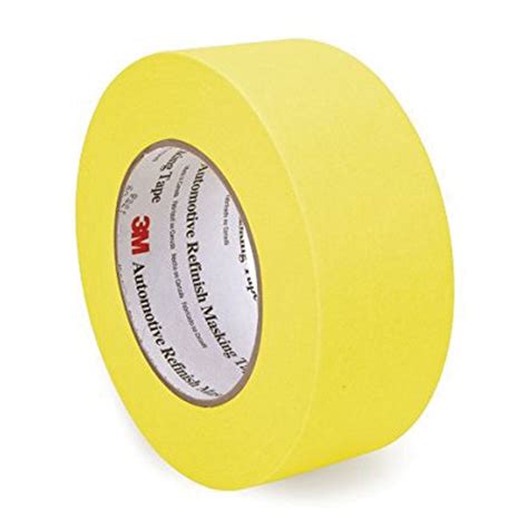 3m 06656 2 Inch Masking Tape Yellow 48mm X 55m Roll Supplies Plus
