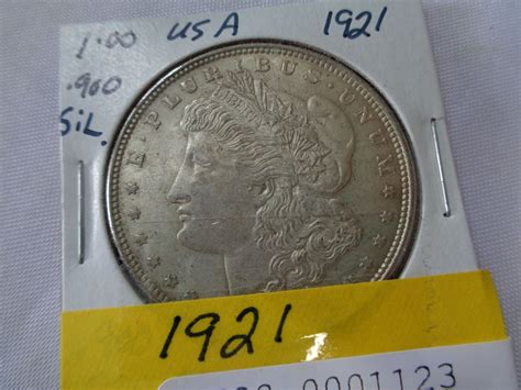1921 Usa Morgan Silver Dollar Philadelphia Mint 900 Silver
