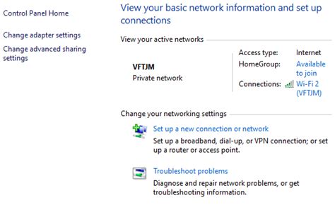 Guide To Network And Sharing Center In Windows Eu Vietnam Business Network Evbn