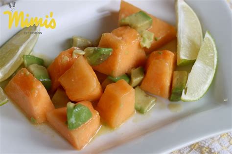 Cantaloupe And Avocado Salad With Agave Lime Dressing Mimi S Fit Foods