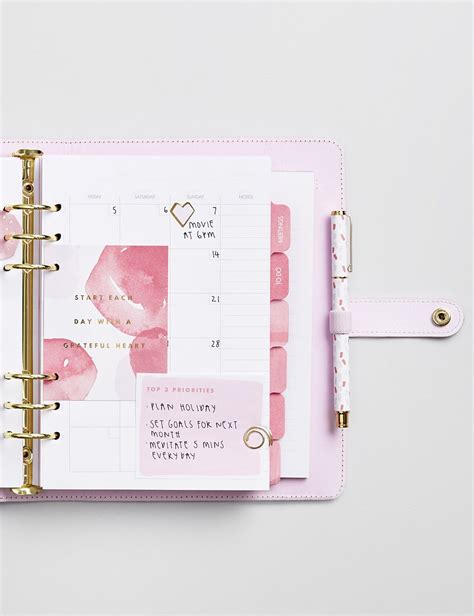 Be Inspired To Get Organised With This Pretty Pink Lavender Planner