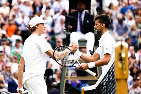 Jannik Sinner Novak Djokovic Wimbledon 2023 Demi Finales