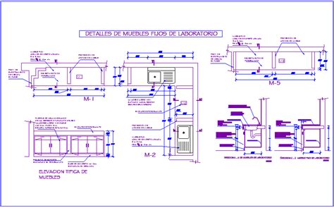 Fixed Laboratory Furniture Detail View For Dental Clinic Dwg File Cadbull