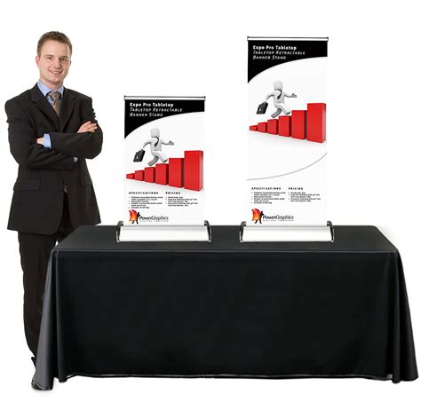 Expo Pro Table Top Retractable Table Top Banner Stand